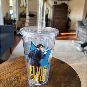 Elvis Presley Blue and Yellow Tumbler